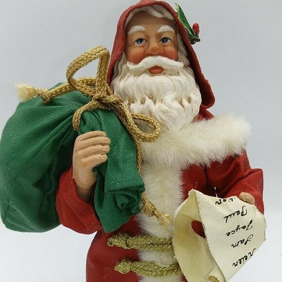 Clothtique Possible Dreams Santa #805004 Checking His List Christmas 95-96 - Picture 2 of 15